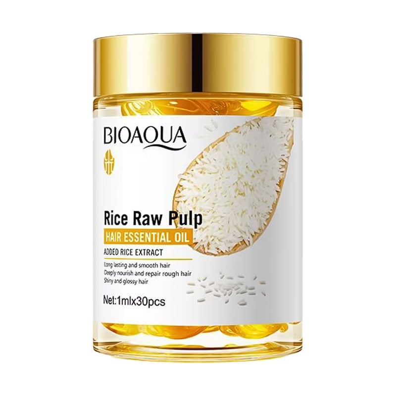 Капсули для волосся Bioaqua Rice Raw Pulp Hair Essential Oil, 30*1 мл